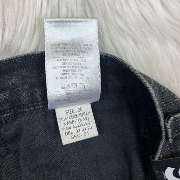 JOE'S Jeans Mid-Rise Kasey Straight Crop Jeans Black Distressed size 26 - Picture 13 of 13